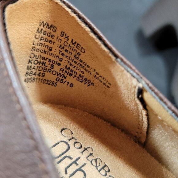 BRAND NEW CROFT&BARROW MAID WOMEN"S  ORTHOLITE SHOE - Picture 14 of 15